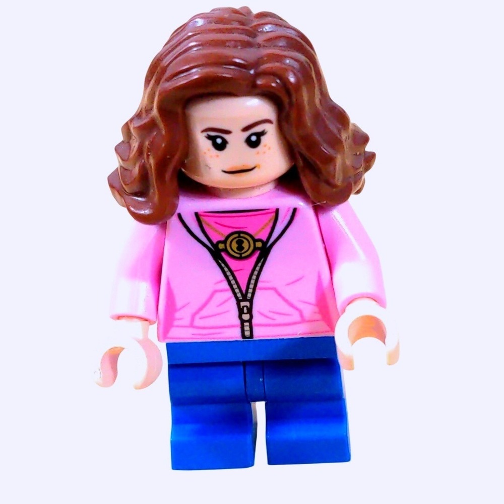 LEGO Harry Potter Hermione Granger Pink Hoodie Time Turner Minifigure HP054 Exc